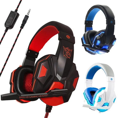 Casque Gaming Filaire Jack 3,5 mm avec Micro – PC, PS4, Xbox, Switch