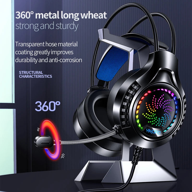 Casque Gaming RGB avec Micro – Son Surround 7.1