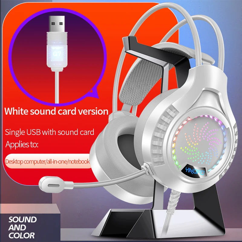 Casque Gaming RGB avec Micro – Son Surround 7.1