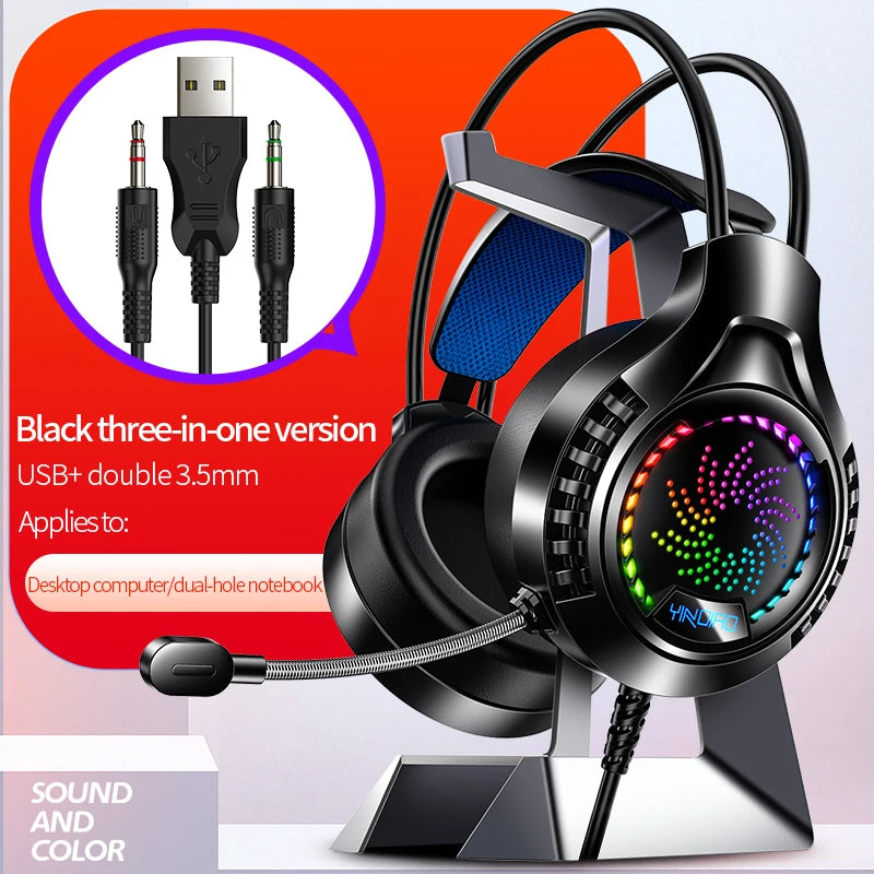Casque Gaming RGB avec Micro – Son Surround 7.1