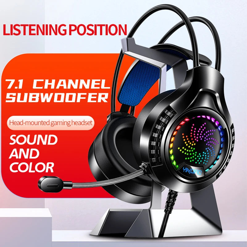 Casque Gaming RGB avec Micro – vue 6