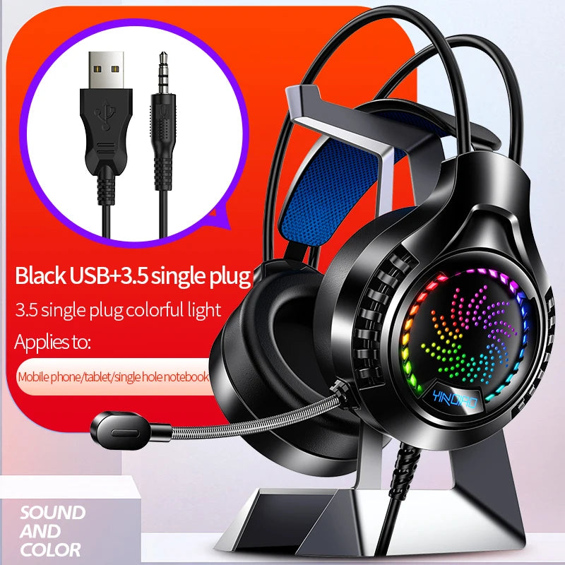 Casque Gaming RGB avec Micro – Son Surround 7.1