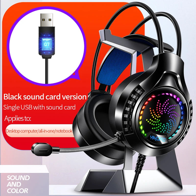 Casque Gaming RGB avec Micro – Son Surround 7.1