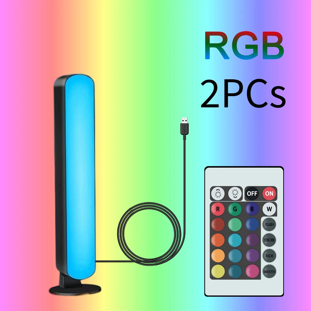 Barres Lumineuses RGB Réactives à la Musique – Rechargeables USB