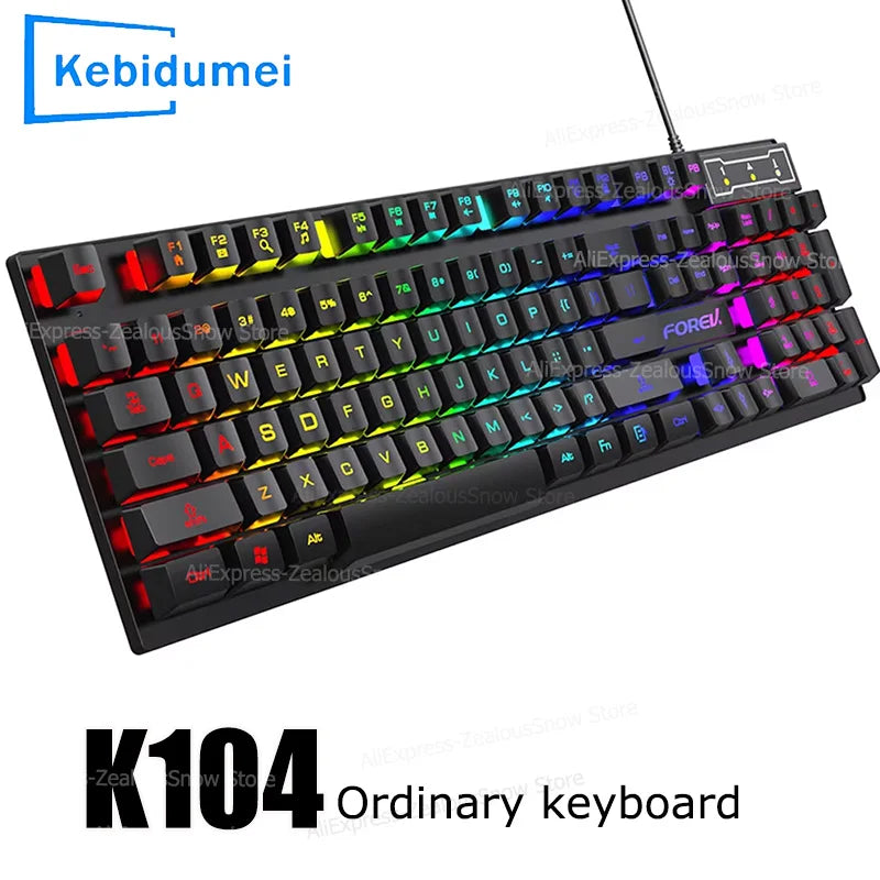 Clavier Gaming Filaire 104 touches – Sensation Mécanique, RGB