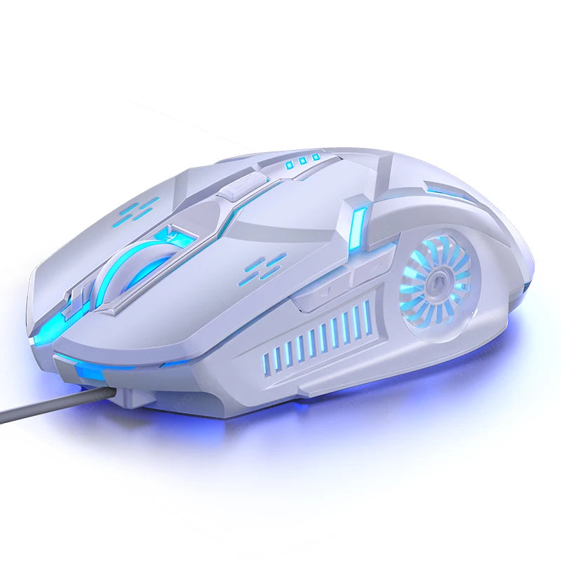 Souris Gaming G5 RGB – 3200 DPI, 6 boutons, Silencieuse ou Clic Sonore