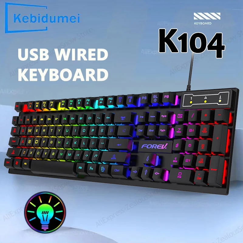 Clavier Gaming Filaire 104 touches – G Game Bro