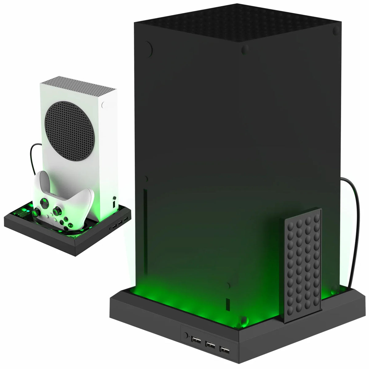 Station Support RGB pour Xbox Series X/S – Hub USB 3 ports