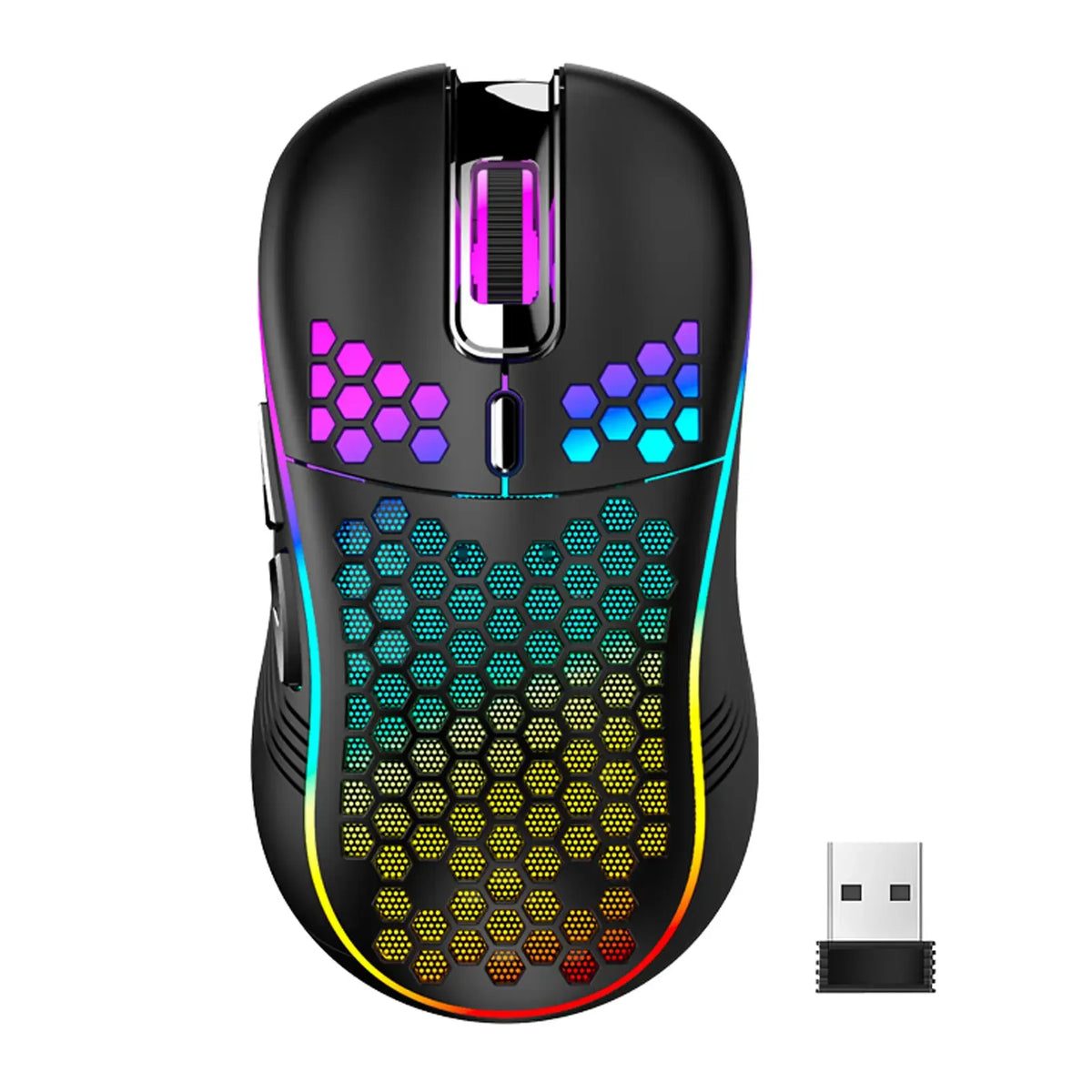 Souris Gaming RGB Honeycomb – 7200 DPI, 6 boutons
