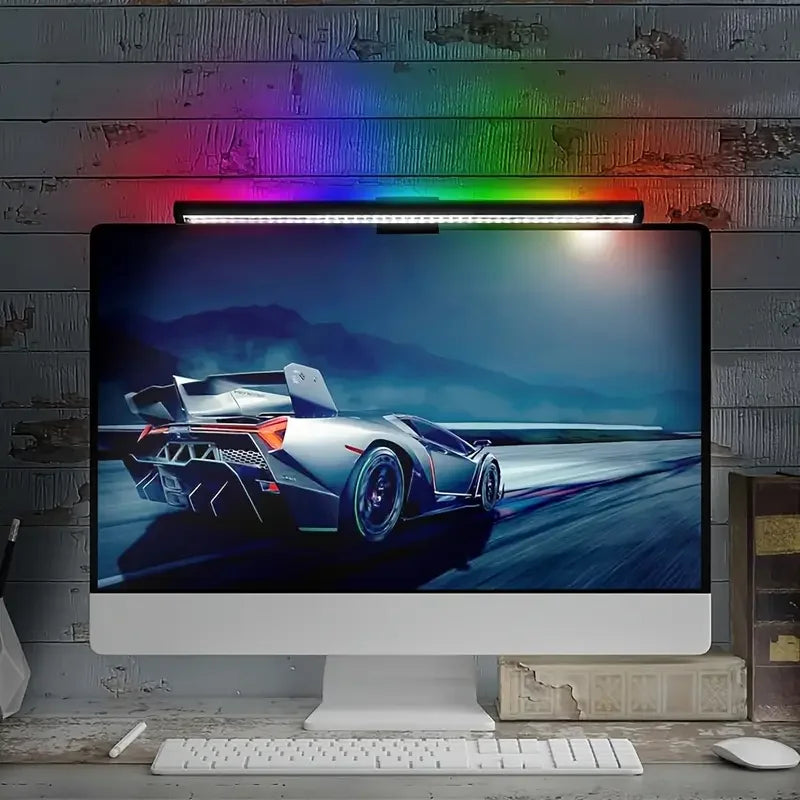 Barre Lumineuse d'Écran RGB – Lampe Moniteur Gaming à Intensité Réglable