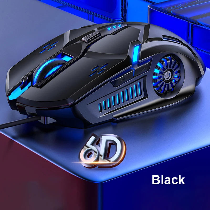 Souris Gaming G5 RGB – 3200 DPI, 6 boutons, Silencieuse ou Clic Sonore