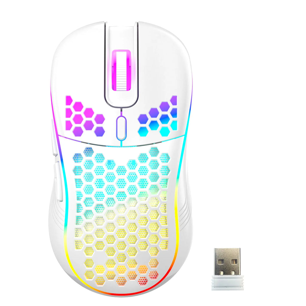 Souris Gaming RGB Honeycomb – 7200 DPI, 6 boutons