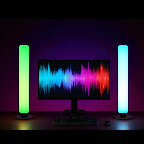 Barres Lumineuses RGB Réactives à la Musique – Rechargeables USB