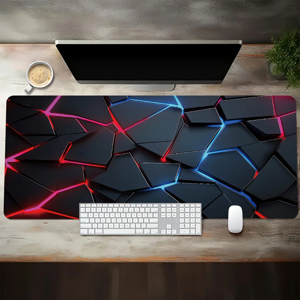 Tapis de Souris Gaming XXL Néon – 80 ou 90 x 40 cm, Antidérapant