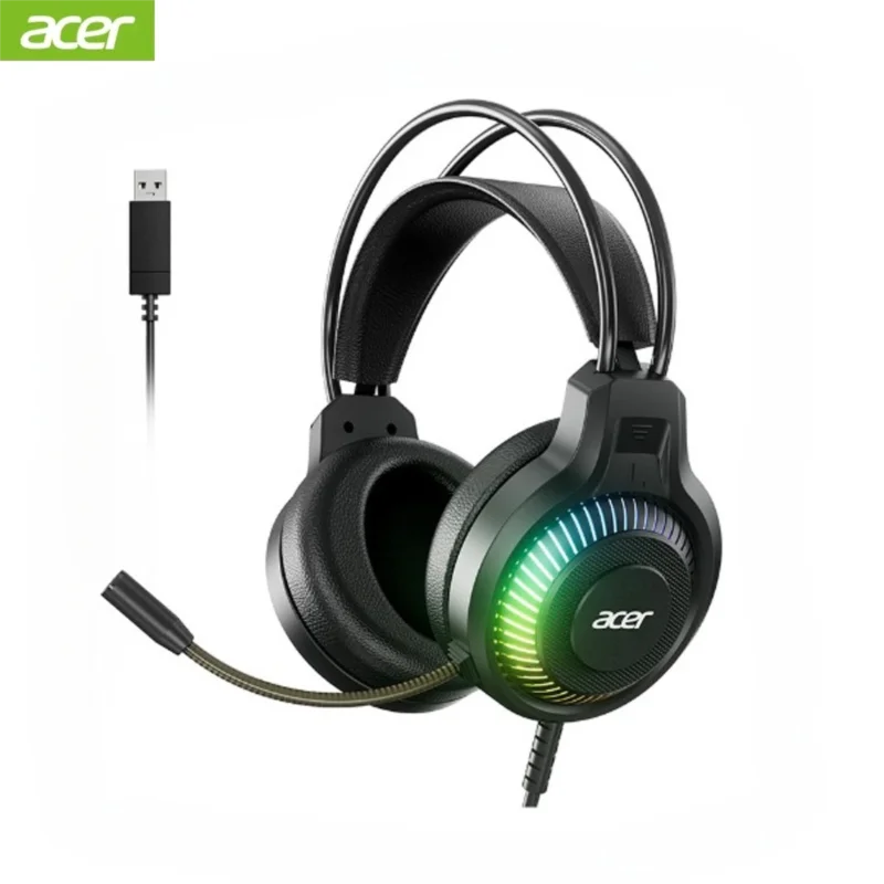 Casque Gaming Acer OHW303 – Son Surround 7.1, LED, Micro