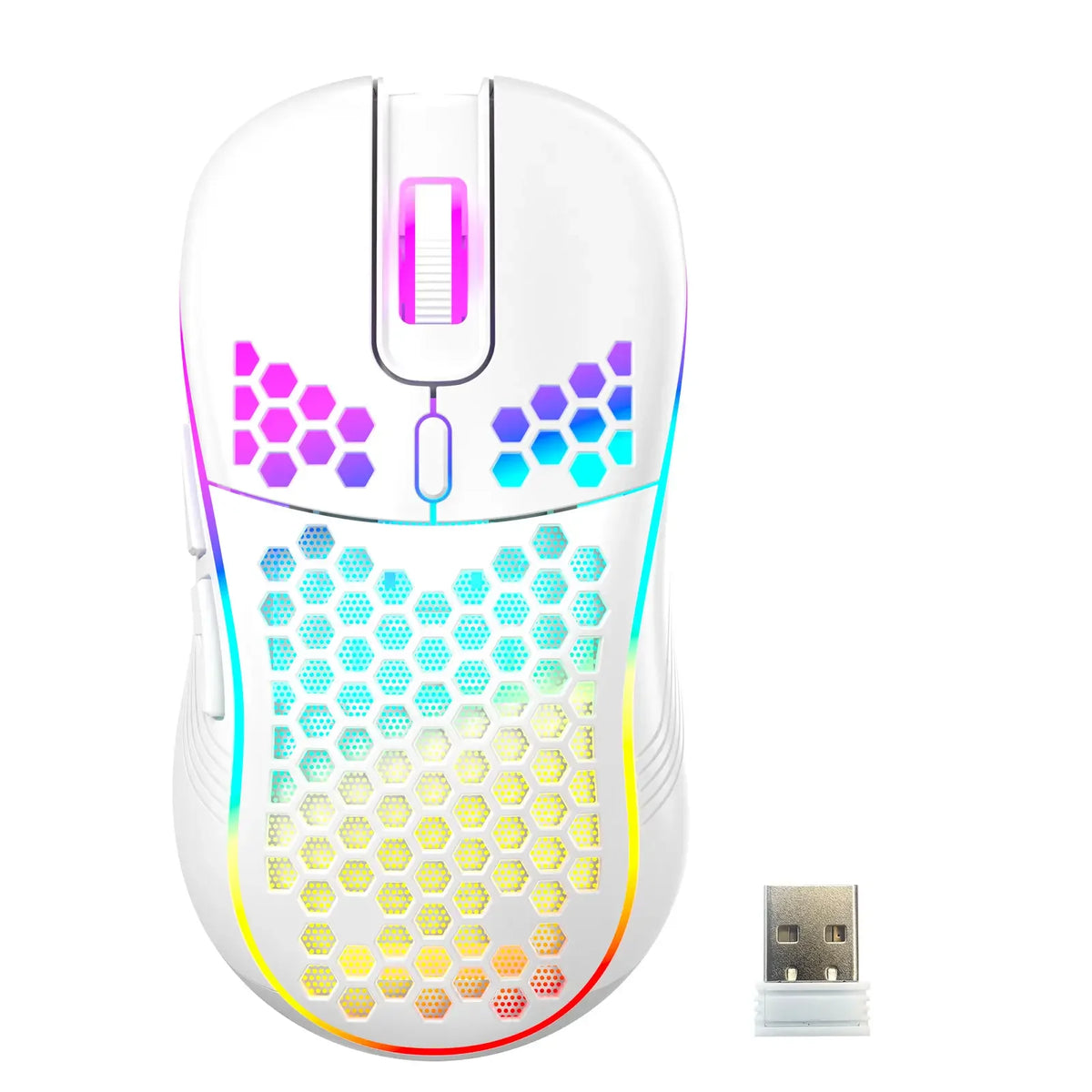Souris Gaming RGB Honeycomb – 7200 DPI, 6 boutons