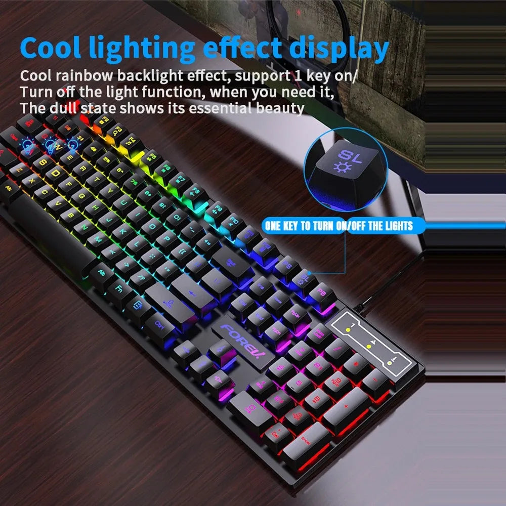 Clavier Gaming Filaire 104 touches – Sensation Mécanique, RGB