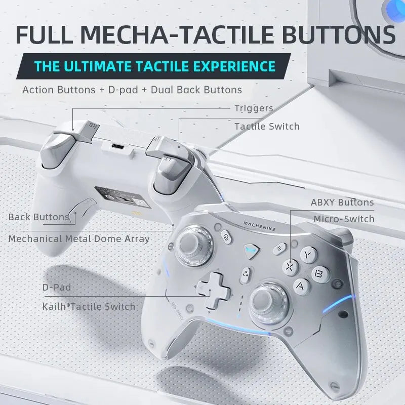 Manette Machenike G5 Pro Elite – Effet Hall, Sans fil, RGB (PC, Switch, Mobile)