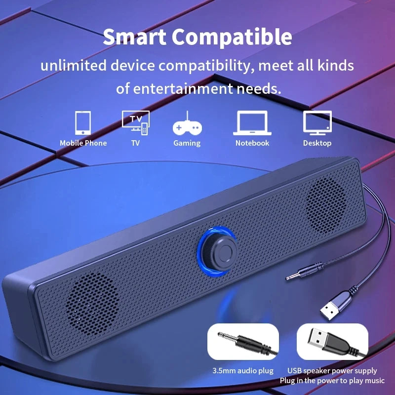 Barre de Son PC Gaming – Filaire et Bluetooth