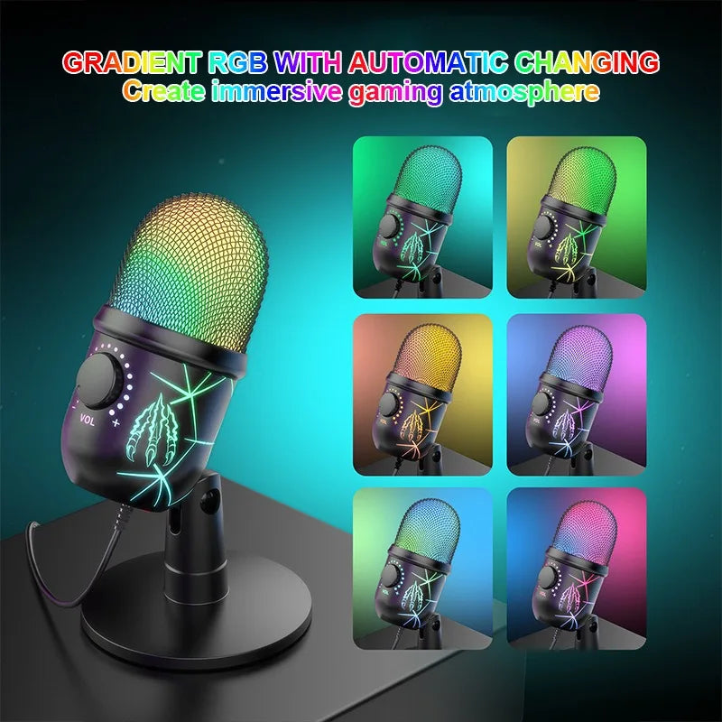Micro USB Streaming & Karaoké V5 – Antibruit, Support Téléphone