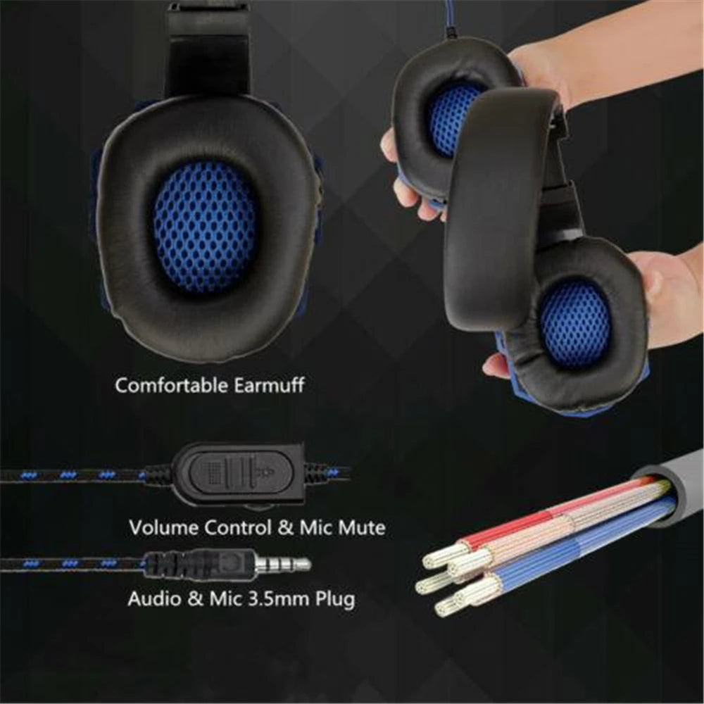 Casque Gaming Filaire Jack 3,5 mm avec Micro – PC, PS4, Xbox, Switch