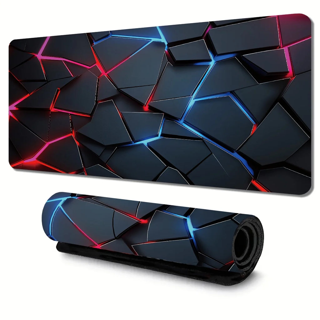 Tapis de Souris Gaming XXL Néon – 80 ou 90 x 40 cm, Antidérapant