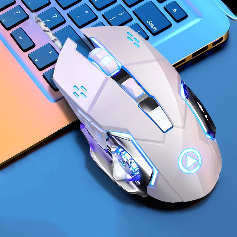 Souris Gaming Filaire USB – Rétroéclairée, 6 boutons, DPI réglable