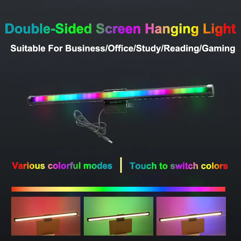 Barre Lumineuse d'Écran RGB – Lampe Moniteur Gaming à Intensité Réglable